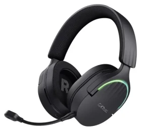 Trust GXT 491 Fayzo čierna / Herné slúchadlá / mikrofón / Bluetooth / USB-C / 3,5 mm jack / RGB (24901)