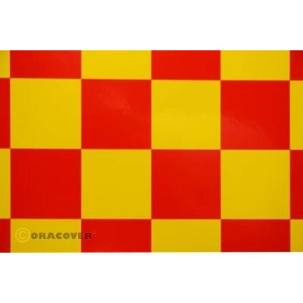 Oracover 491-033-023-002 nažehlovacia fólia Fun 5 (d x š) 2 m x 60 cm žltá, červená; 491-033-023-002