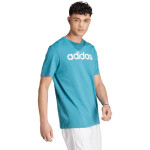 Tričko adidas Essentials Single Jersey Linear vyšitým logom IJ8655