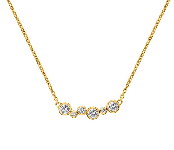Hot Diamonds Pozlátený náhrdelník s diamantom Gemstone DN213