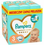 Pampers Premium Care 6-10kg (200ks) / Plienky / Veľkosť 3 (6-10 kg) (DIOPMPPIE0179)