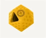 KIWI WALKER Gumová hračka ICOSABALL MAXI oranžová / Hračka pre psov / S otvorom na maškrty / 9 cm (RUB-253)