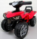 Mamido Detské odrážadlo Goodyear v čerešňovej farbe so svetlami a klaksónom