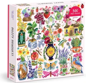 Galison Štvorcové puzzle Bzučiaca kytica