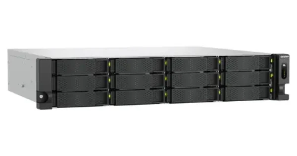 QNAP TS-h1465U-RP-8G / NAS / Intel 4-core / 8GB DDR5 / 12x SATA + 2x E1.S / 2x 2,5GbE / 2U rack (TS-h1465U-RP-8G)