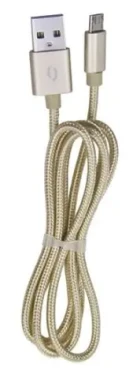 ALIGATOR TUBA 2A nabíjací kábel microUSB zlatý (DAKT009)