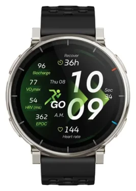 Amazfit Active 3 Premium Apex Silver / Chytré hodinky / 1.32 "AMOLED / 5 ATM / BT 5.3 / NFC / GPS (W2558GL1N)