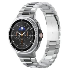 Spigen Modern Fit 316L Oceľový remienok pre Samsung Galaxy Watch 8 46mm/44mm/40mm strieborná (AMP10120)