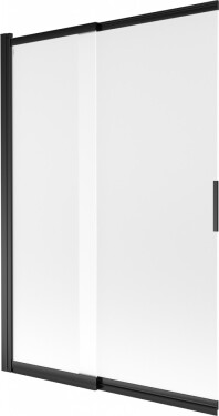 MEXEN - Fox 2-krídla posuvná vaňová zástena 120 x 150, dekor, čierna 891-120-002-70-30
