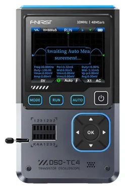 FNIRSI DSO-TC4 / Osciloskop 3 v 1 / Tester súčiastok / Generátor signálu / 10 MHz / 48 MSa/s / USB-C (DSO-TC4)
