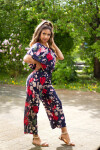 Trendy Summer Off-Shoulder Jumpsuit navy L/XL