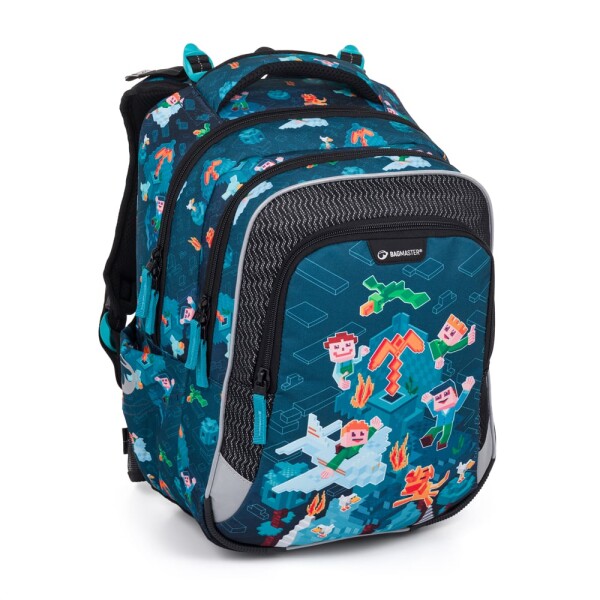Školský batoh Bagmaster Lumi 24 E Blue