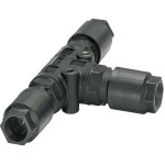 Phoenix Contact QPD T 4PE 3X6-11 BK 1405401 rozvádzač pre guľatý faston, 1 ks; 1405401