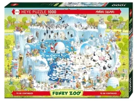 HEYE Puzzle Šialená ZOO: Polárna expozícia