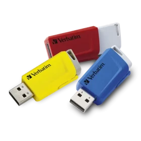 Verbatim Store 'n' Click 16GB (3ks) / 3x Flash disk / USB-A 3.2 Gen 1 / čítanie: až 80MBs / zápis: až 25MBs (49306)