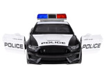 Auto kovové polícia Ford Shelby GT350 mierka 1:32 svetla majáky