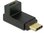 DeLock Adaptér SuperSpeed USB 10 Gbps (USB 3.1 Gen 2) USB Type-C™ samec Port samica čierna / pravouhlý hore dole (65914-D)