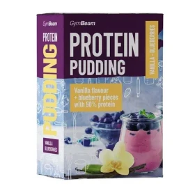 Proteínový puding - GymBeam (vanilka čučoriedky, 500 g) (6627-2-vanilla-blueberries)