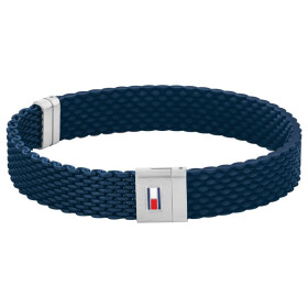 Tommy Hilfiger Modrý silikónový náramok pre mužov 2790239 19,5 cm