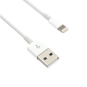 C-TECH USB 2.0 Lightning (IP5 a vyšší) nabíjací a synchronizačný kábel / 1m / biela (CB-APL-10W)