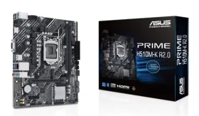 ASUS PRIME H510M-K R2.0 / H510 / LGA 1200 / 4x DDR4 / 1x PCIEx16 / 1x GLAN / mATX (90MB1E80-M0EAY0)