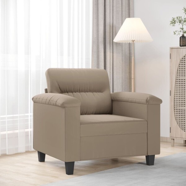 VidaXL Fotel, farba taupe, 60 cm, obity mikrofibrą Lumarko!