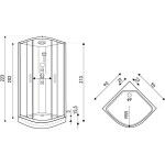 KERRA - Hydromasážny box Orion 90 biela 5907548123480