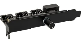 Lamptron CFM36 čierna / Kontrolér ventilátorov a LED / PCI slot (LAMP-CFM36B)