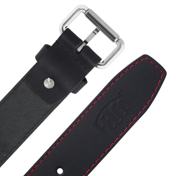 Kožený opasok z čiernej kože FELCO 940