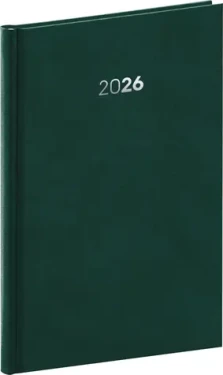 NOTIQUE Týždenný diár Balakon 2026, zelený, 15 x 21 cm (PGD-TA5BA-6007)