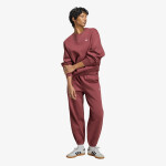 Mikina adidas Essentials Crew Long Fleece Sweatshirt Quiet Crimson XL