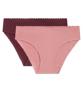 Dámske nohavičky 2 ks DIM BODY TOUCH MIDI BRIEF 2x - DIM - fialová M