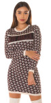 Sexy Designer Look Knit dress Mon Amour KHAKI Einheitsgroesse