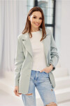 Dámska bunda ZAK0016 tyrkysová - Roco Fashion 36