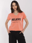 Tričko CLM TS 1726.87 coral XL