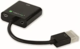 Techly IDATA-HDMI-VGA2AU Redukcia VGA F - HDMI M / vrátane 3.5 mm (IDATA-HDMI-VGA2AU)