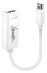 Lindy Mini DisplayPort - HDMI biela / Adaptér / 4K / pasívne / 0,15 m (41719)
