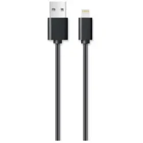 Aligator Nabíjací USB kábel pre iPhone / iPad / čierny (IPO0006)