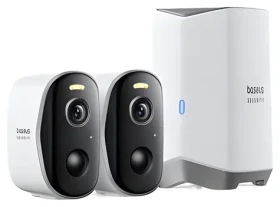 Baseus Security N1 biela / Vonkajšia IP kamera / sada 2 ks / rozlíšenie 2K (57983129922)
