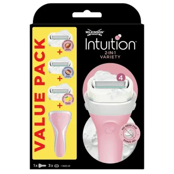 Wilkinson Intuition Variety MIX holiaci strojček + 3 náhradné hlavice (WDS017)