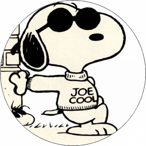 Jedlý papier Snoopy, čiernobiela ilustrácia, 19,5 cm - Pictu Hap