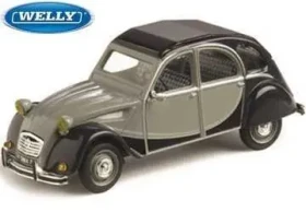 Welly Citroen 2CV Skala 1:24 čiernosivá