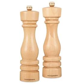 ColeMason London Natural Beech / Mlynčeky na soľ a korenie / darčeková sada / buk / 22 cm (H233011)