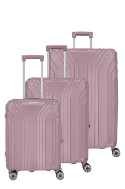 Sada cestovných kufrov Travelite Elvaa 4w S,M,L Rosé