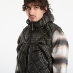 Bunda ROA Nuna 600 Fill Power Printed Check Hooded Down Vest Anthracite L
