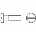 TOOLCRAFT TO-5360826 skrutky s plochou hlavou M6 40 mm drážka nerezová ocel A4 50 ks; TO-5360826