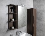 SAPHO - RIWA galérka s LED osvetlením, 50x70x17cm, biela lesk RIW050-0030