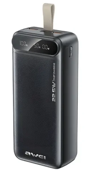 Awei PA-12 čierna / Powerbanka / 30 000 mAh / 22,5W (PA-12)