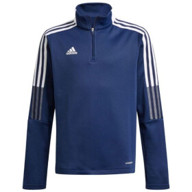 Detská mikina adidas Tiro 21 Warm Top tmavomodrá GK9672 140CM