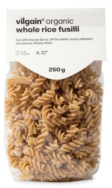 Vilgain Celozrnné cestoviny BIO – fusilli z celozrnnej ryže 250 g